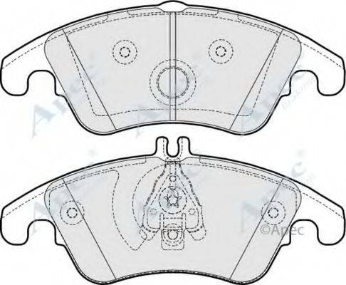 APEC BRAKING PAD1620 Комплект гальмівних колодок, дискове гальмо