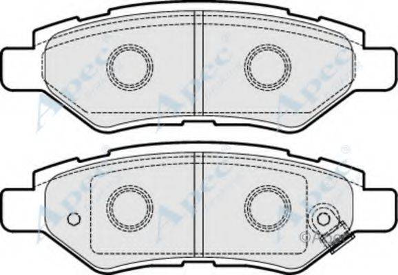 APEC BRAKING PAD1636 Комплект гальмівних колодок, дискове гальмо