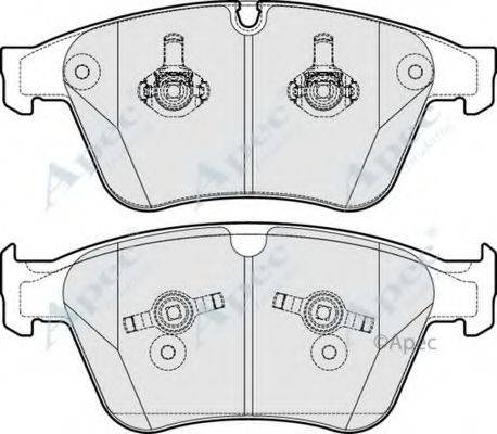 APEC BRAKING PAD1681 Комплект гальмівних колодок, дискове гальмо