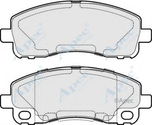 APEC BRAKING PAD1691 Комплект гальмівних колодок, дискове гальмо