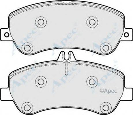 APEC BRAKING PAD1711 Комплект гальмівних колодок, дискове гальмо