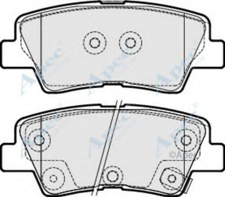 APEC BRAKING PAD1870 Комплект гальмівних колодок, дискове гальмо