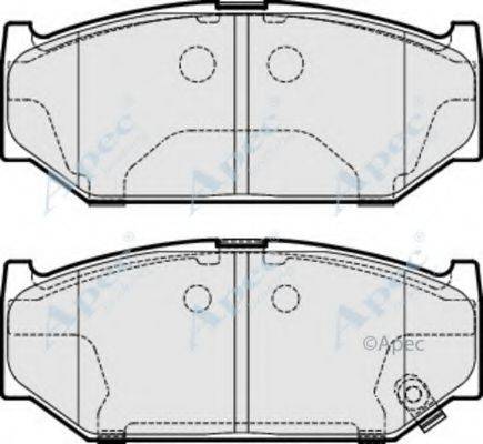 APEC BRAKING PAD1892 Комплект гальмівних колодок, дискове гальмо