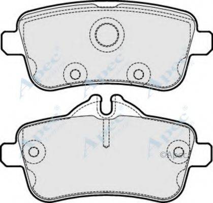 APEC BRAKING PAD1894 Комплект гальмівних колодок, дискове гальмо