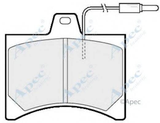 APEC BRAKING PAD298 Комплект гальмівних колодок, дискове гальмо