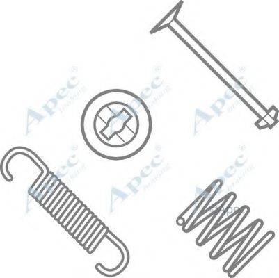 APEC BRAKING KIT617 Комплектуючі, гальмівна колодка