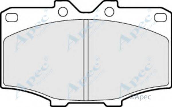 APEC BRAKING PAD398 Комплект гальмівних колодок, дискове гальмо