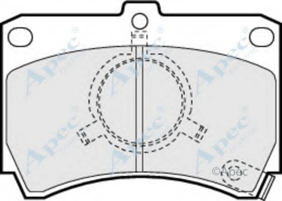 APEC BRAKING PAD507 Комплект гальмівних колодок, дискове гальмо