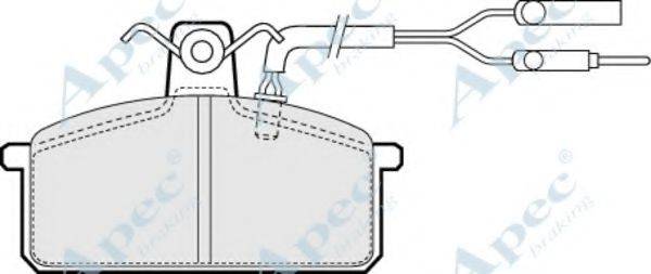 APEC BRAKING PAD559 Комплект гальмівних колодок, дискове гальмо