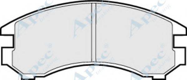 APEC BRAKING PAD588 Комплект гальмівних колодок, дискове гальмо