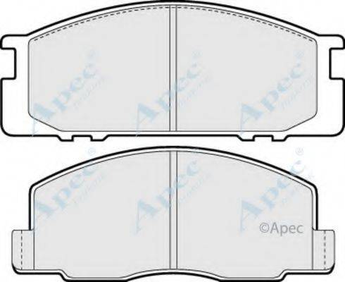 APEC BRAKING PAD673 Комплект гальмівних колодок, дискове гальмо