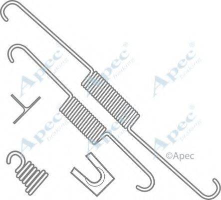 APEC BRAKING KIT712 Комплектуючі, гальмівна колодка