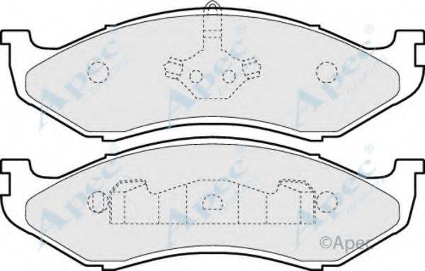 APEC BRAKING PAD852 Комплект гальмівних колодок, дискове гальмо