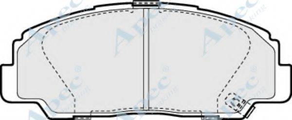 APEC BRAKING PAD873 Комплект гальмівних колодок, дискове гальмо