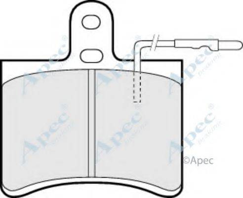 APEC BRAKING PAD257 Комплект гальмівних колодок, дискове гальмо