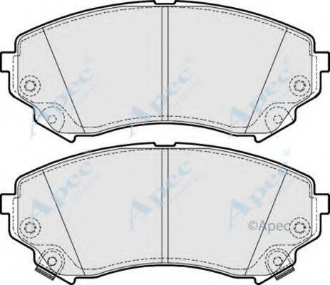 APEC BRAKING PAD1639 Комплект гальмівних колодок, дискове гальмо