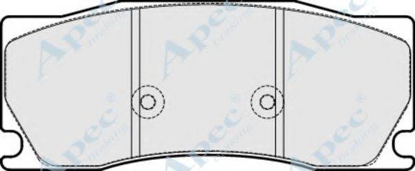 APEC BRAKING PAD1724 Комплект гальмівних колодок, дискове гальмо