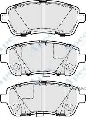 APEC BRAKING PAD1835 Комплект гальмівних колодок, дискове гальмо