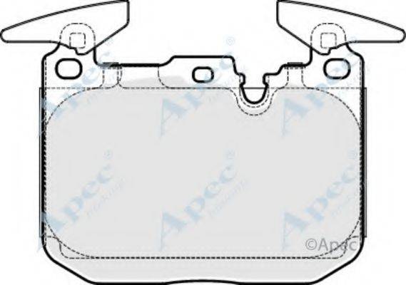 APEC BRAKING PAD1907 Комплект гальмівних колодок, дискове гальмо