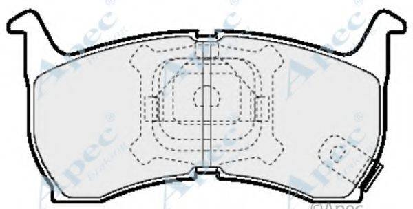 APEC BRAKING PAD661 Комплект гальмівних колодок, дискове гальмо