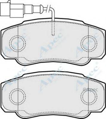 APEC BRAKING PAD1554 Комплект гальмівних колодок, дискове гальмо