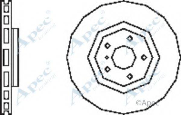 APEC BRAKING DSK2501 гальмівний диск