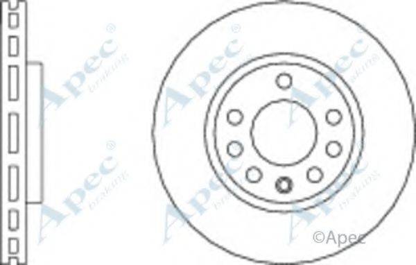 APEC BRAKING DSK2508 гальмівний диск