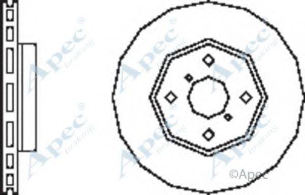 APEC BRAKING DSK2516 гальмівний диск