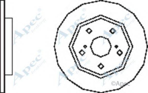 APEC BRAKING DSK2545 гальмівний диск