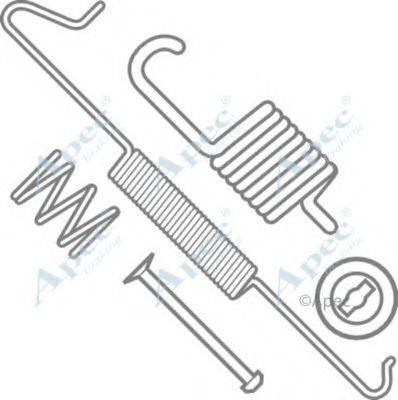 APEC BRAKING KIT858 Комплектуючі, гальмівна колодка