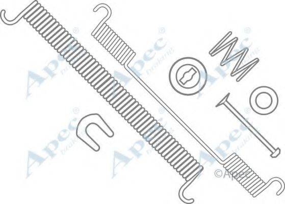 APEC BRAKING KIT860 Комплектуючі, гальмівна колодка