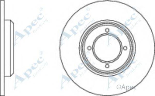 APEC BRAKING DSK185 гальмівний диск