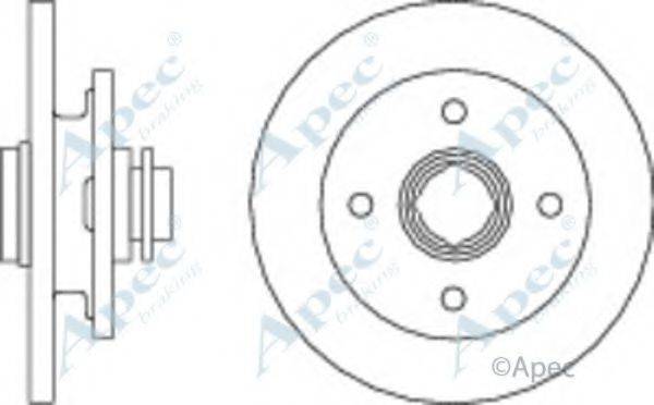 APEC BRAKING DSK192 гальмівний диск