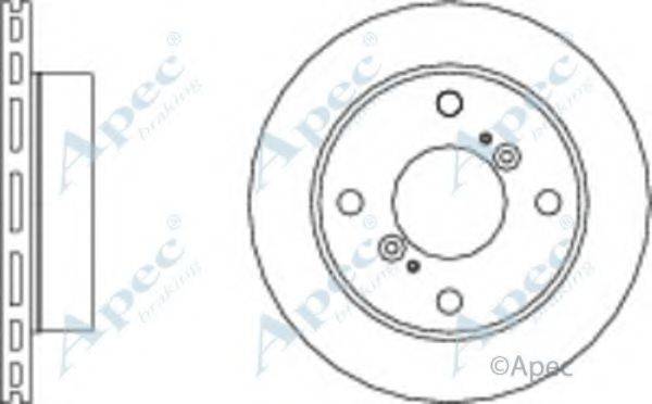 APEC BRAKING DSK268 гальмівний диск