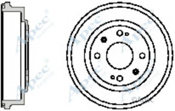 APEC BRAKING DRM9138 Гальмівний барабан