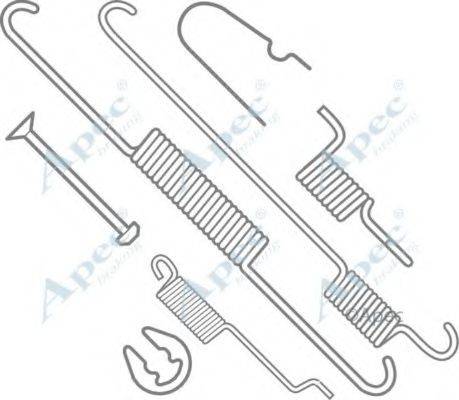 APEC BRAKING KIT984 Комплектуючі, гальмівна колодка