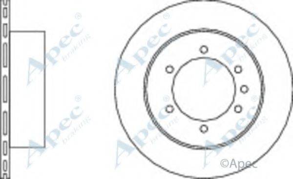 APEC BRAKING DSK341 гальмівний диск