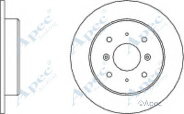 APEC BRAKING DSK580 гальмівний диск