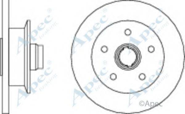 APEC BRAKING DSK610 гальмівний диск