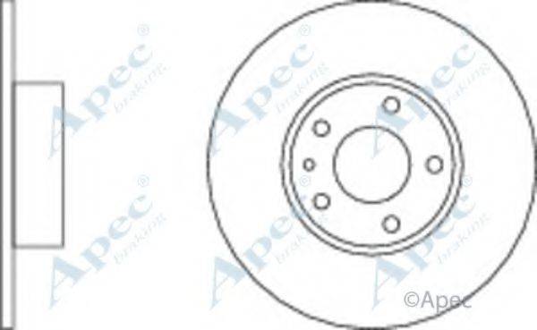 APEC BRAKING DSK743 гальмівний диск