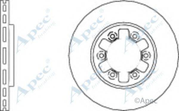 APEC BRAKING DSK744 гальмівний диск