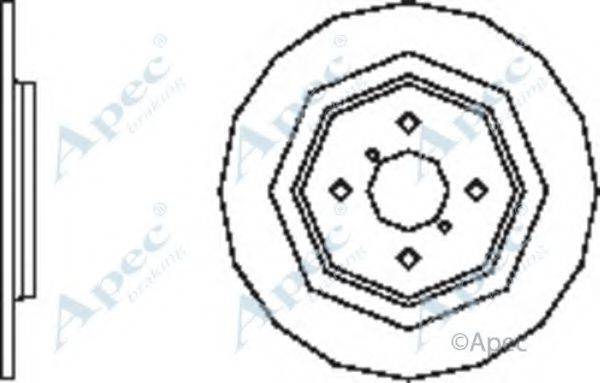 APEC BRAKING DSK2526 гальмівний диск