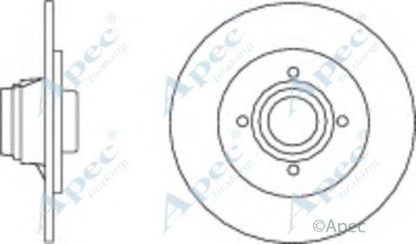 APEC BRAKING DSK2813 гальмівний диск