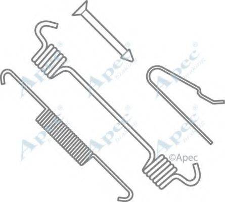 APEC BRAKING KIT990 Комплектуючі, гальмівна колодка