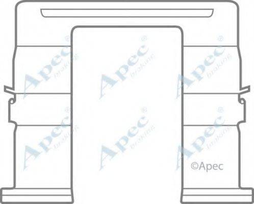APEC BRAKING KIT1012 Комплектуючі, гальмівні колодки