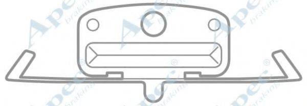 APEC BRAKING KIT1028 Комплектуючі, гальмівні колодки