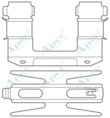 APEC BRAKING KIT1032 Комплектуючі, гальмівні колодки