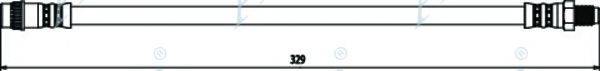 APEC BRAKING HOS3080 Гальмівний шланг