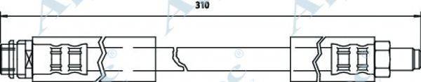 APEC BRAKING HOS3151 Гальмівний шланг