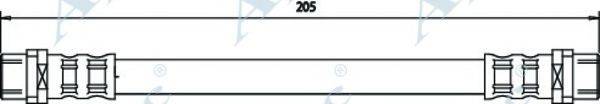 APEC BRAKING HOS3159 Гальмівний шланг